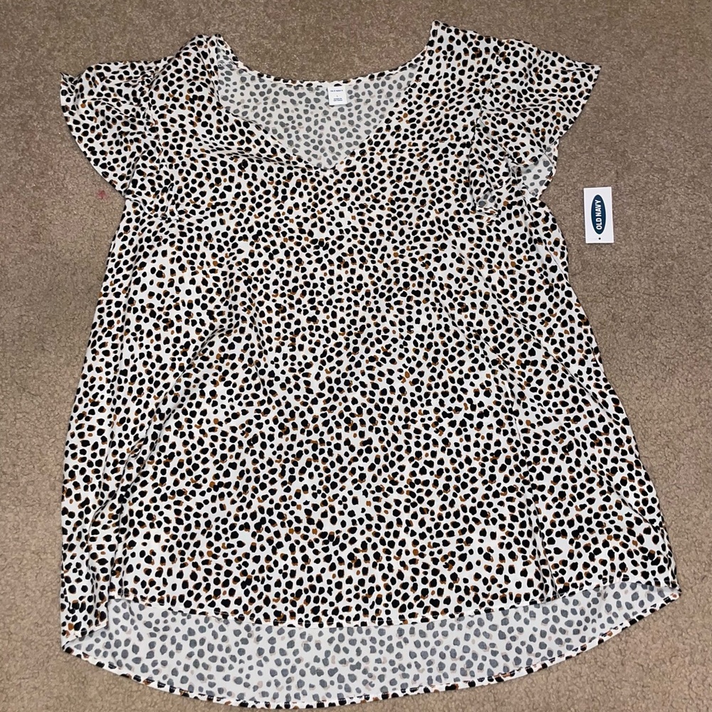 Old Navy Cheetah Blouse
